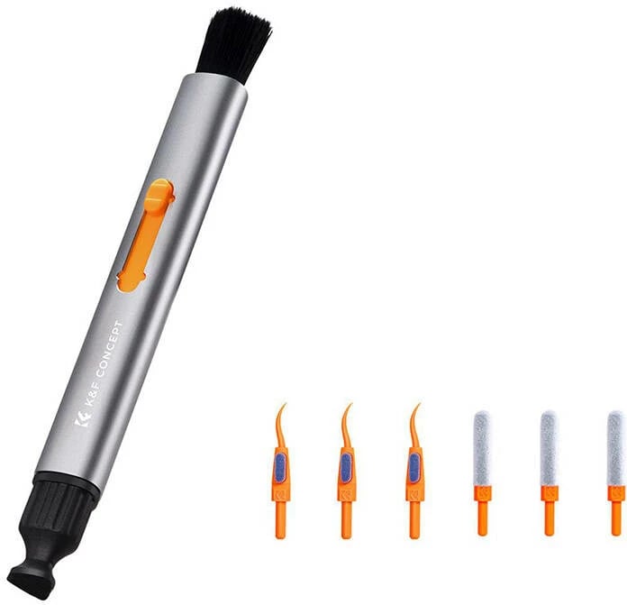 Stilolaps pastrimi K&F Concept SKU.2062 me aksesorë të ndërrueshëm, argjend