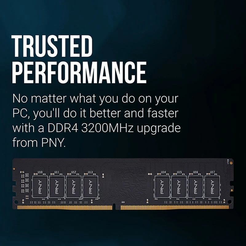 RAM Memorje PNY MD16GSD43200-TB, 16GB, DDR4, 3200MHz, DIMM