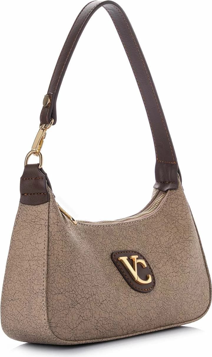 Çantë krahu Vince Camuto, Cosenza, ngjyrë kafe crackle