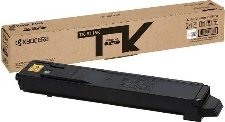 Toner Kyocera TK-8115 TK8115 1T02P30NL0 rendiment 9,800–23,700 faqe, e zezë