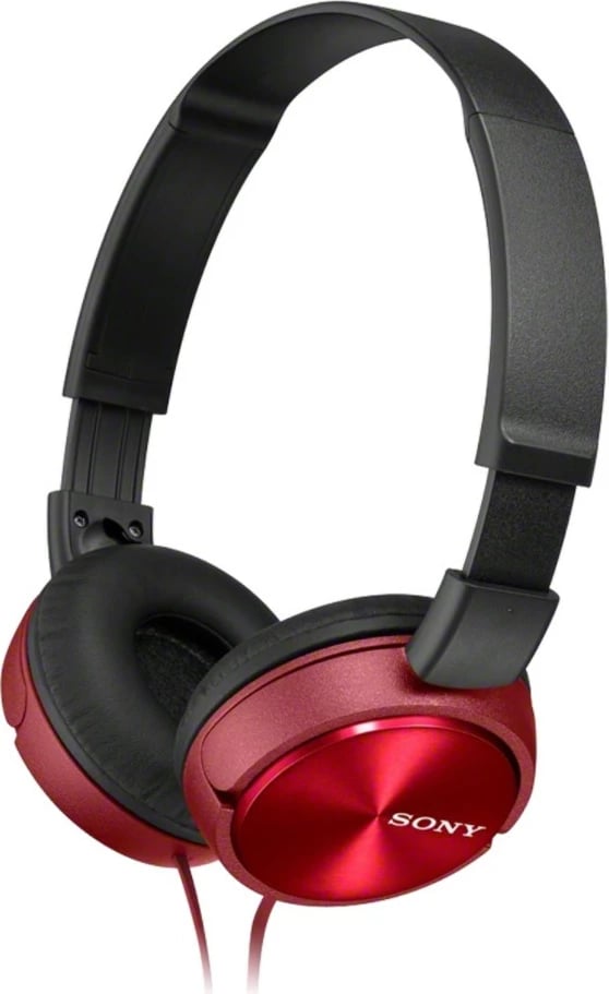 Kufje Sony MDR-ZX310AP, me kabllo, mikrofon, të kuqe
