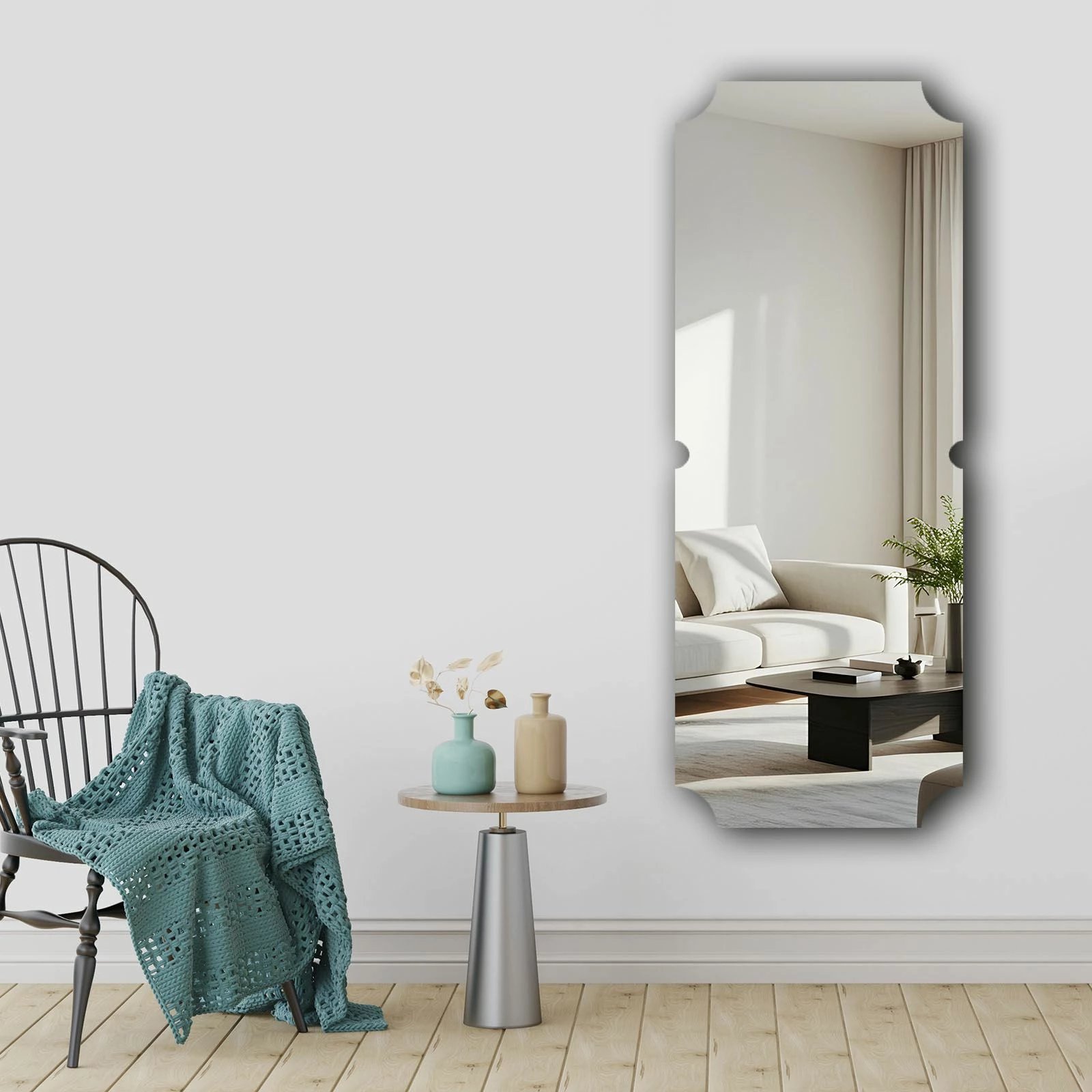 Pasqyrë dekorative Skye Decor, multikolor, 52x135cm