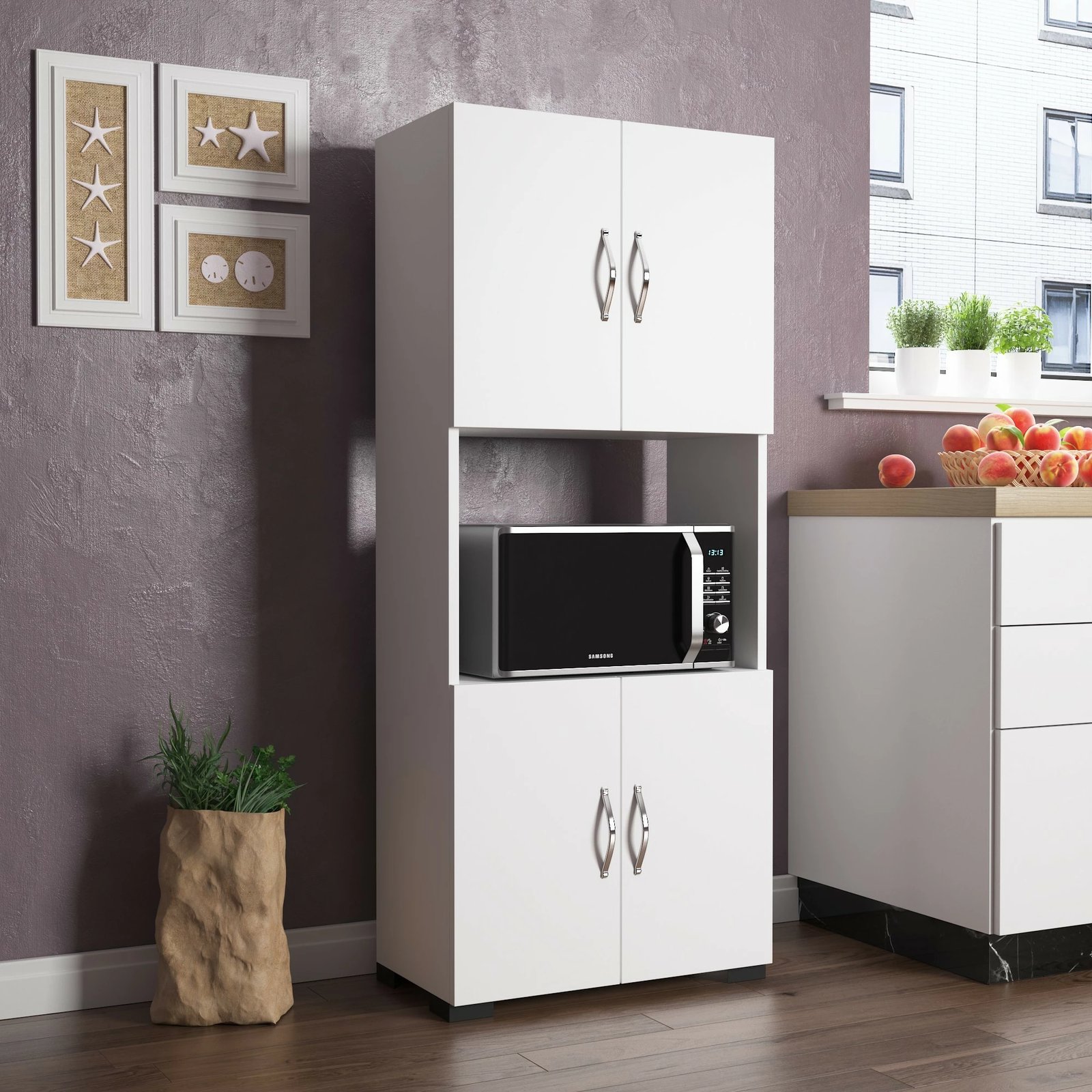 Dollap multifunksional Hanah Home, FRN-12042, i bardhë