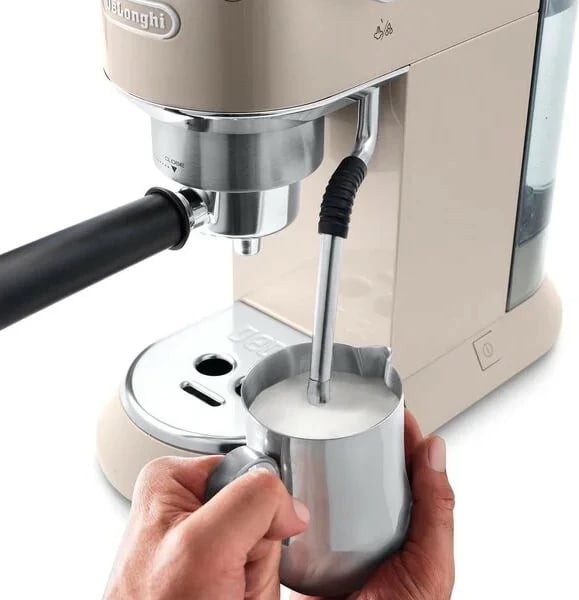 Aparat kafeje DeLonghi EC 885.BG, manual, 2 filxhanë, kapsula E.S.E., bezhë