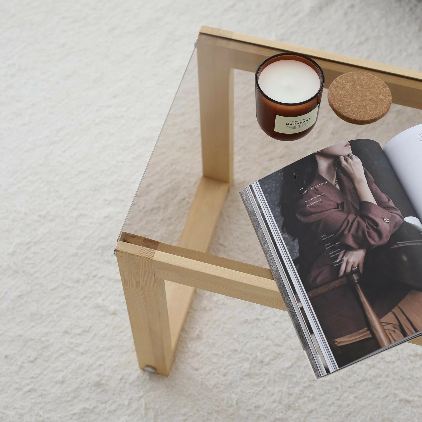 Komodë TV Hanah Home, Via, ngjyrë natyrale