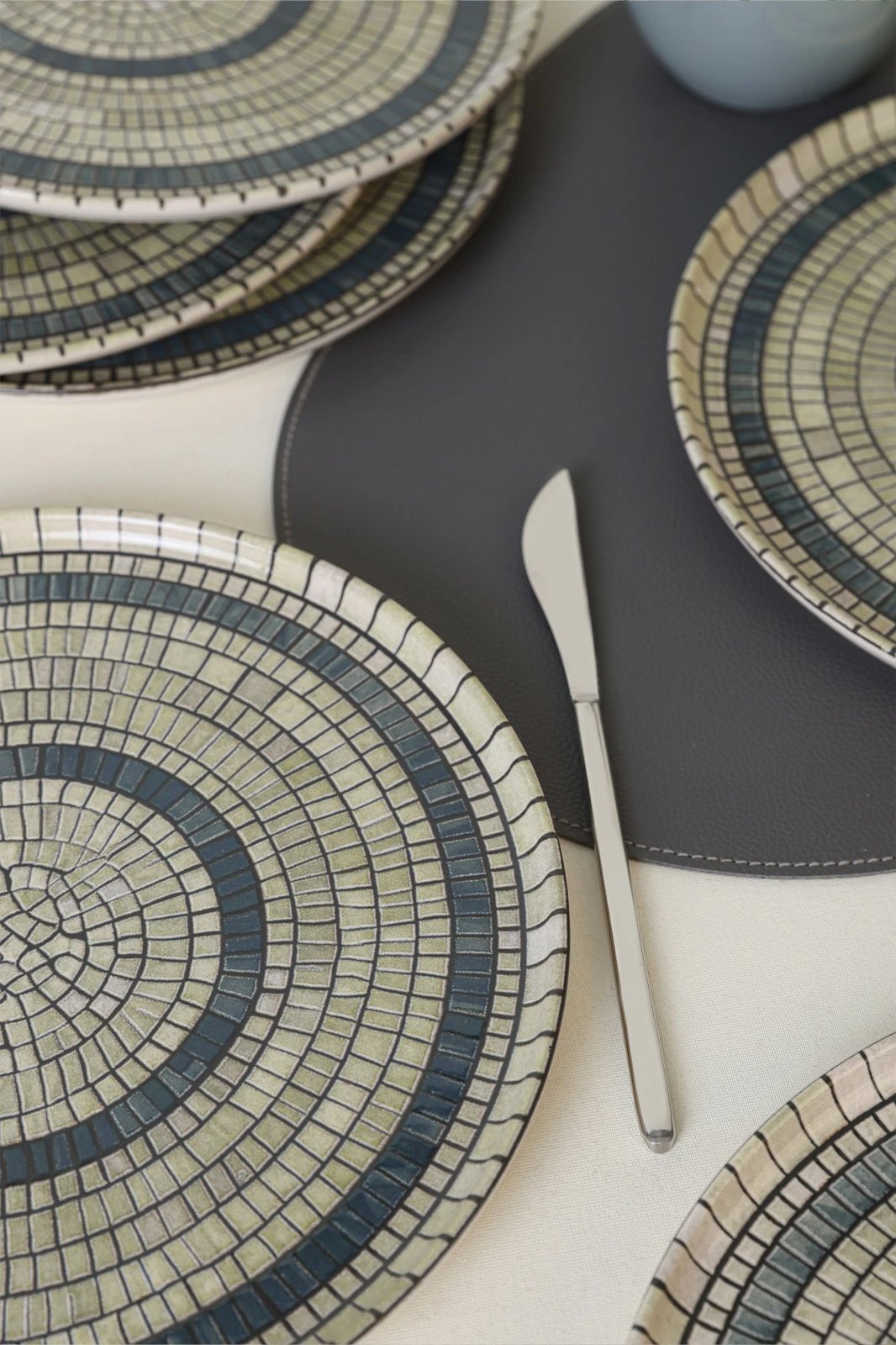 Set pjatash (6 copë), Hermia Concept, krem, X00017441