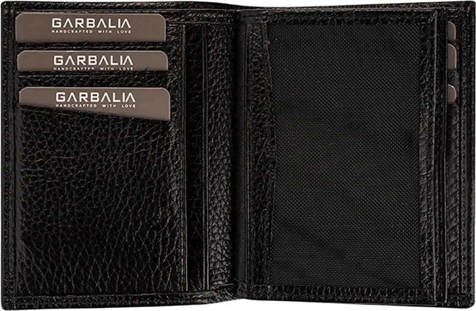 Portofol për burra, lëkurë e zezë, Zoozie Bags, Gomez