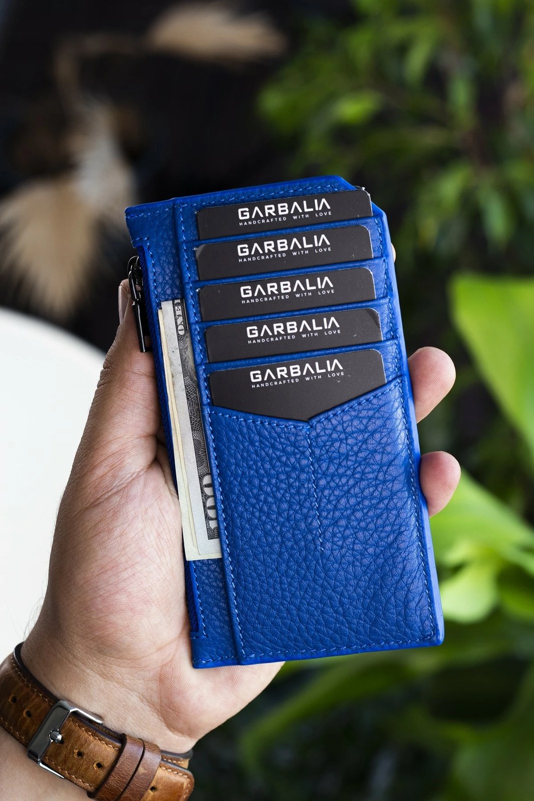 Mbajtës kartelash Zoozie Bags, ngjyrë blush - sax blue