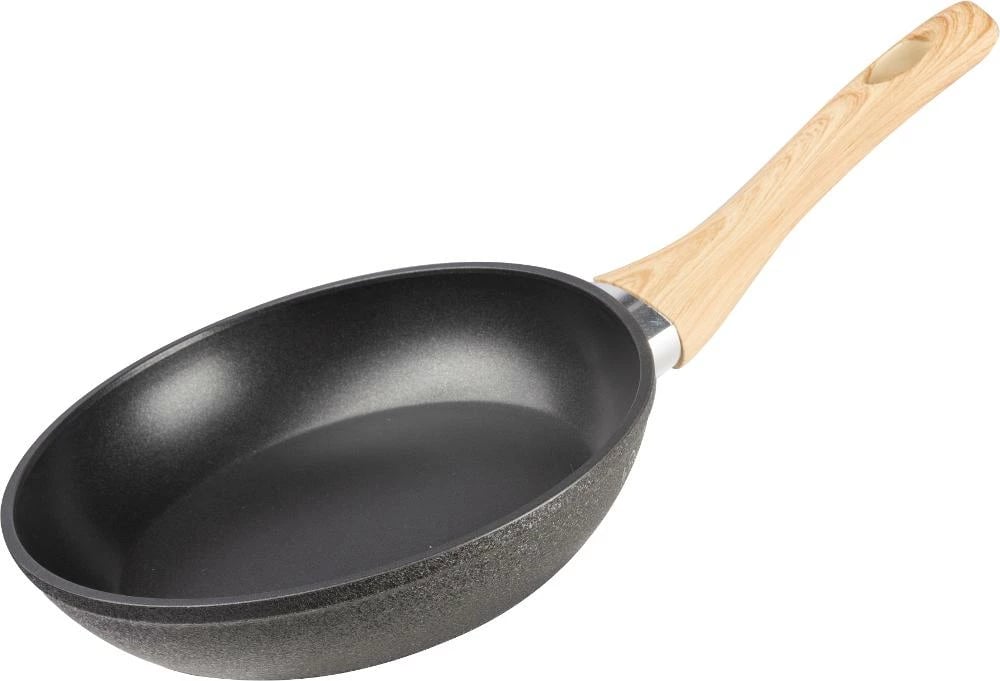 Tigan alumini Nature Lamart LT1243, 24cm, e zezë/kafe