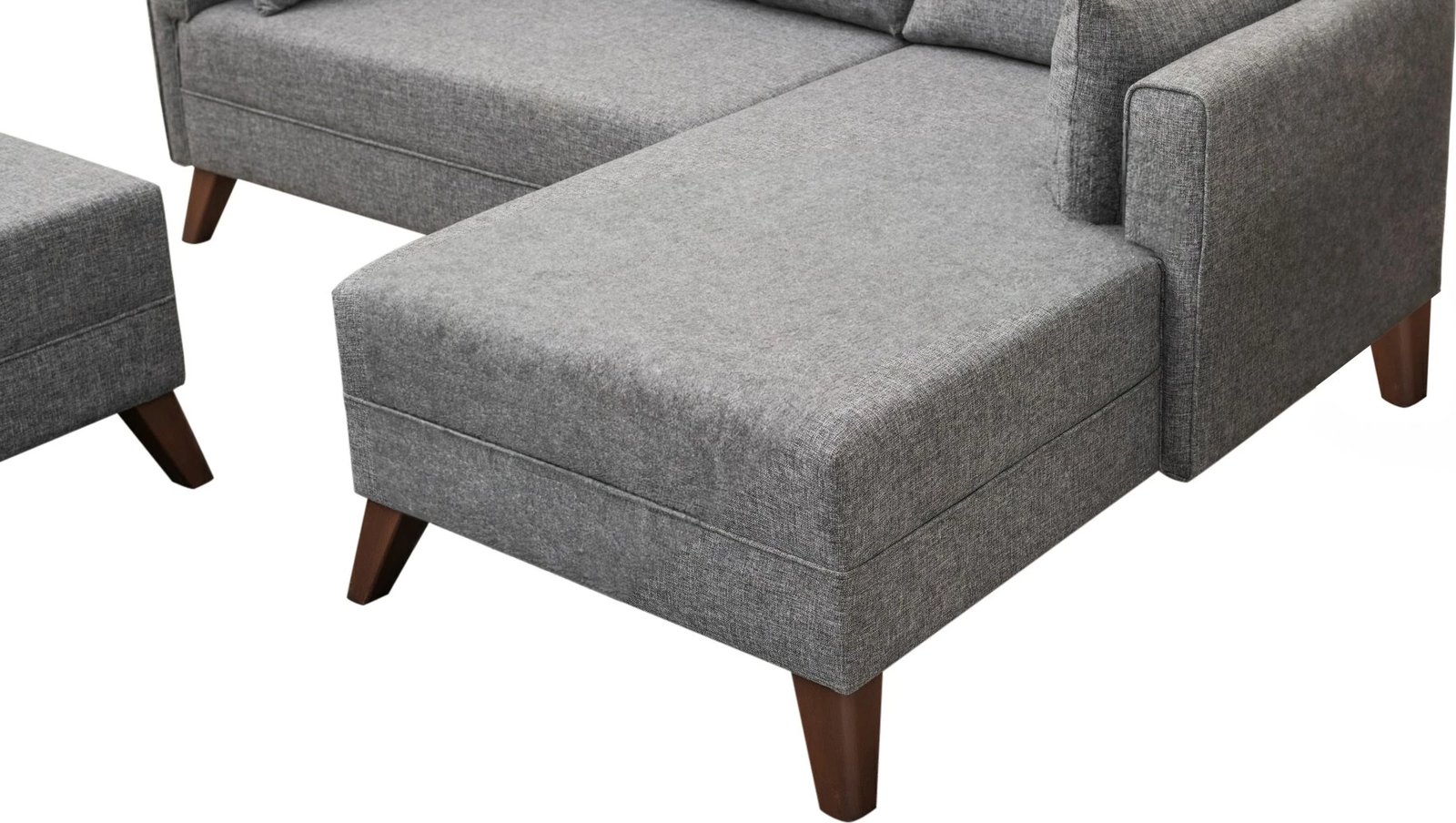 Kënd-sofë krevati Bella, kënd i djathtë, gri