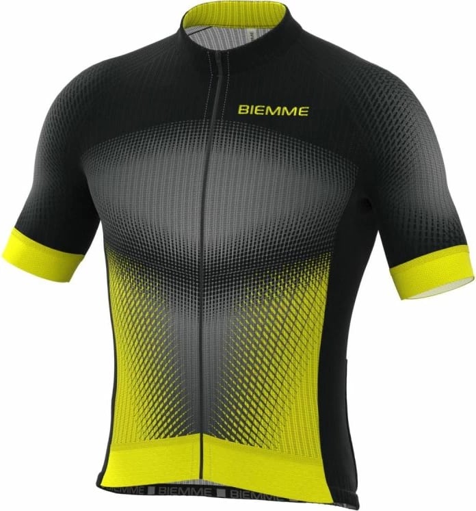 Maicë biçiklete Biemme për meshkuj, zi verdhë