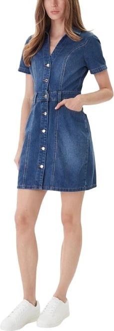 Fustan Morgan De Toi femra, ngjyrë e kaltër e çelët