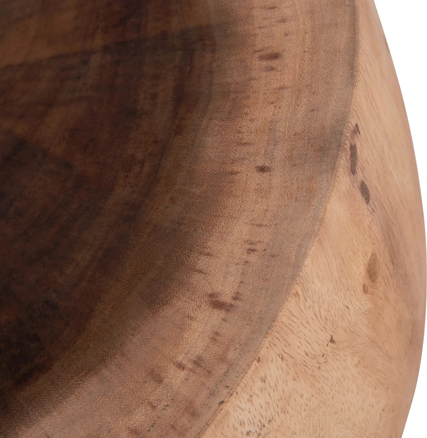 Tavolinë e rrumbullakët për kafe, dru suar natyral, POMPU FH9794.11, 60x35cm