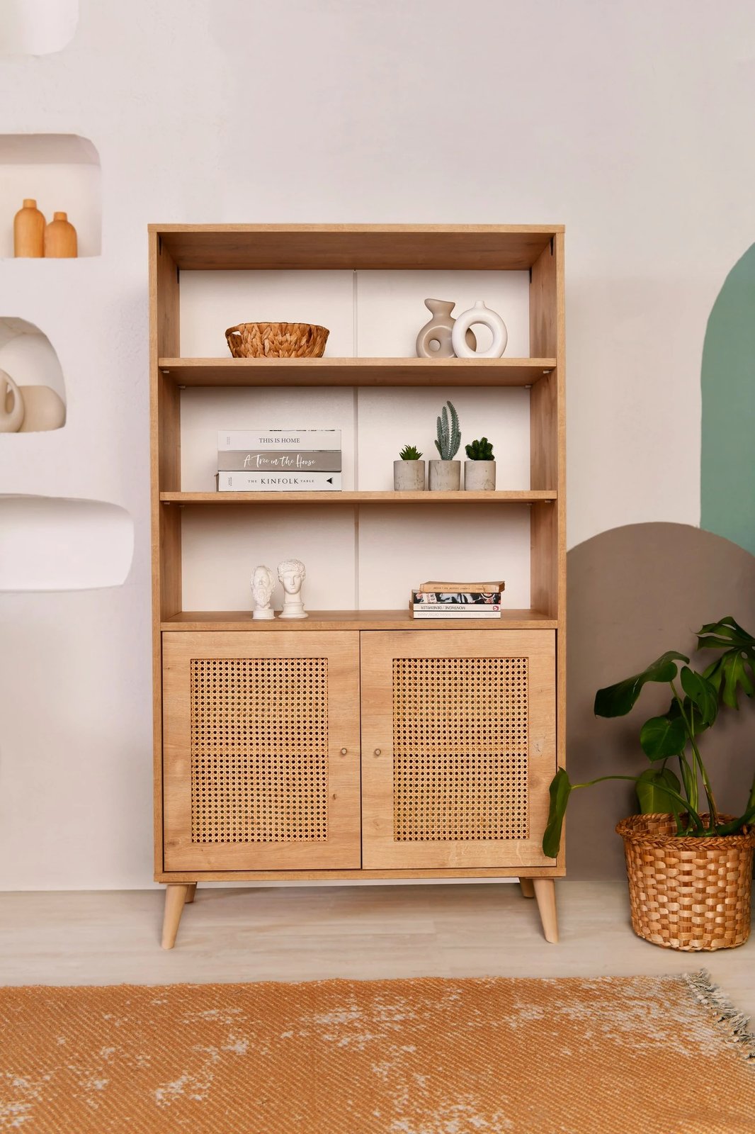 Raft librash Hanah Home, Hazeran, dru ahu, ngjyrë lisi