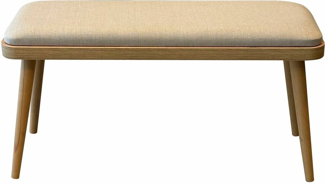 Set tavoline me karrige për ngrënie, zgjatës, 6 pjesë, Skye Decor, Vina Mini 03 1005, ngjyrë lis dhe krem