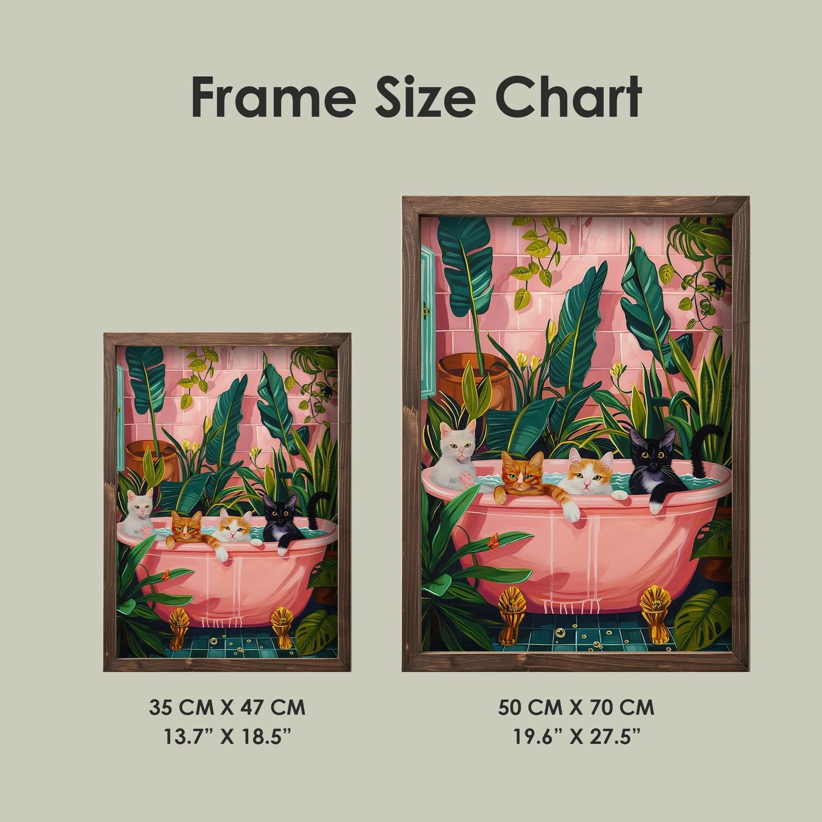 Pikturë dekorative me kornizë MDF, shumëngjyrëshe, Wallity, TUN075-XL, 50x70x3.5cm