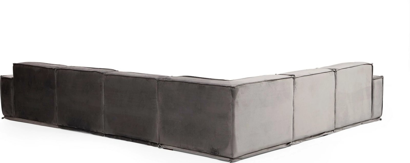 Këndare Atelier del Sofa, Lego Corner 1 (L1-O1-C-O1-O1-1R), ngjyrë gri, set me 6 pjesë