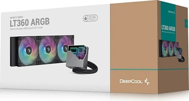 Ftohës DEEPCOOL LT360 për procesor, 12 cm, i zi Ftohës DEEPCOOL LT360 për procesor, 12 cm, i zi