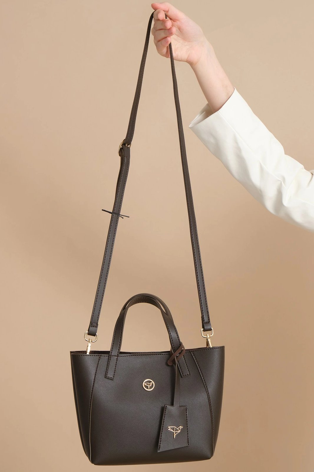 Çantë shpatullës Zoozie Bags, Sofia e vogël, ngjyrë kafe