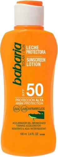 Losion për diell unisex Babaria SPF50 me Aloe Vera, 100ml
