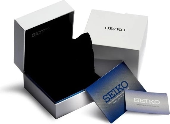 Orë dore SEIKO SSB347P1 për meshkuj, e zezë