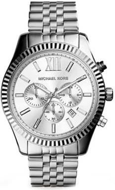Orë dore MICHAEL KORS Lexington për meshkuj, argjend