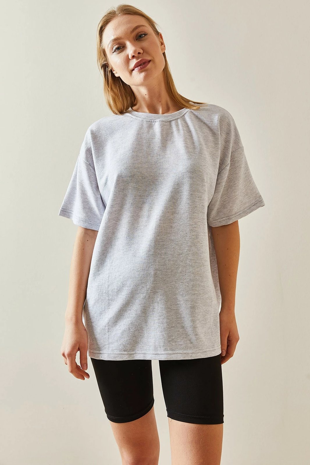 Bluzë e hollë për gra, ngjyrë gri, Jumeon, 3YXK1-47087