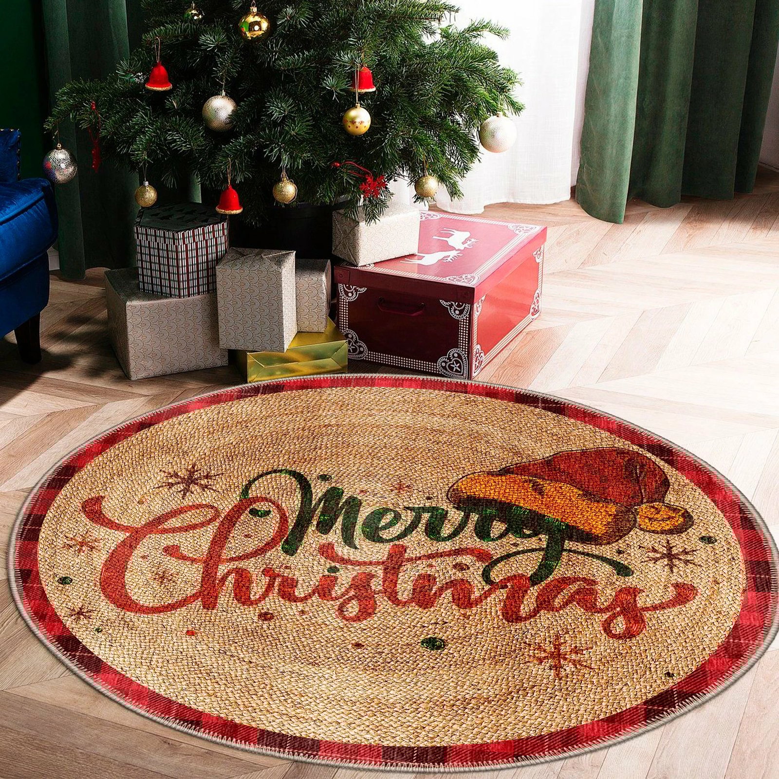 Qilim i rrumbullakët, shumëngjyrësh, 100x100cm, Conceptum Hypnose, Woobtny0318