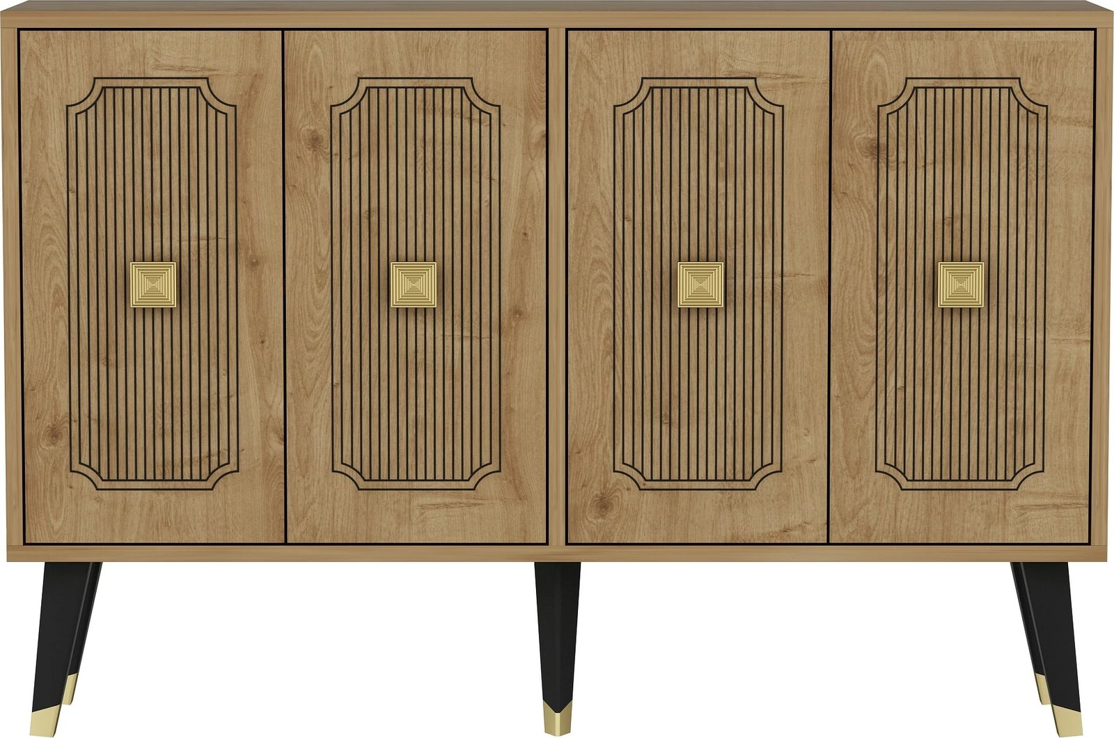 Konsol Skye Decor, ngjyrë lis safir, ar