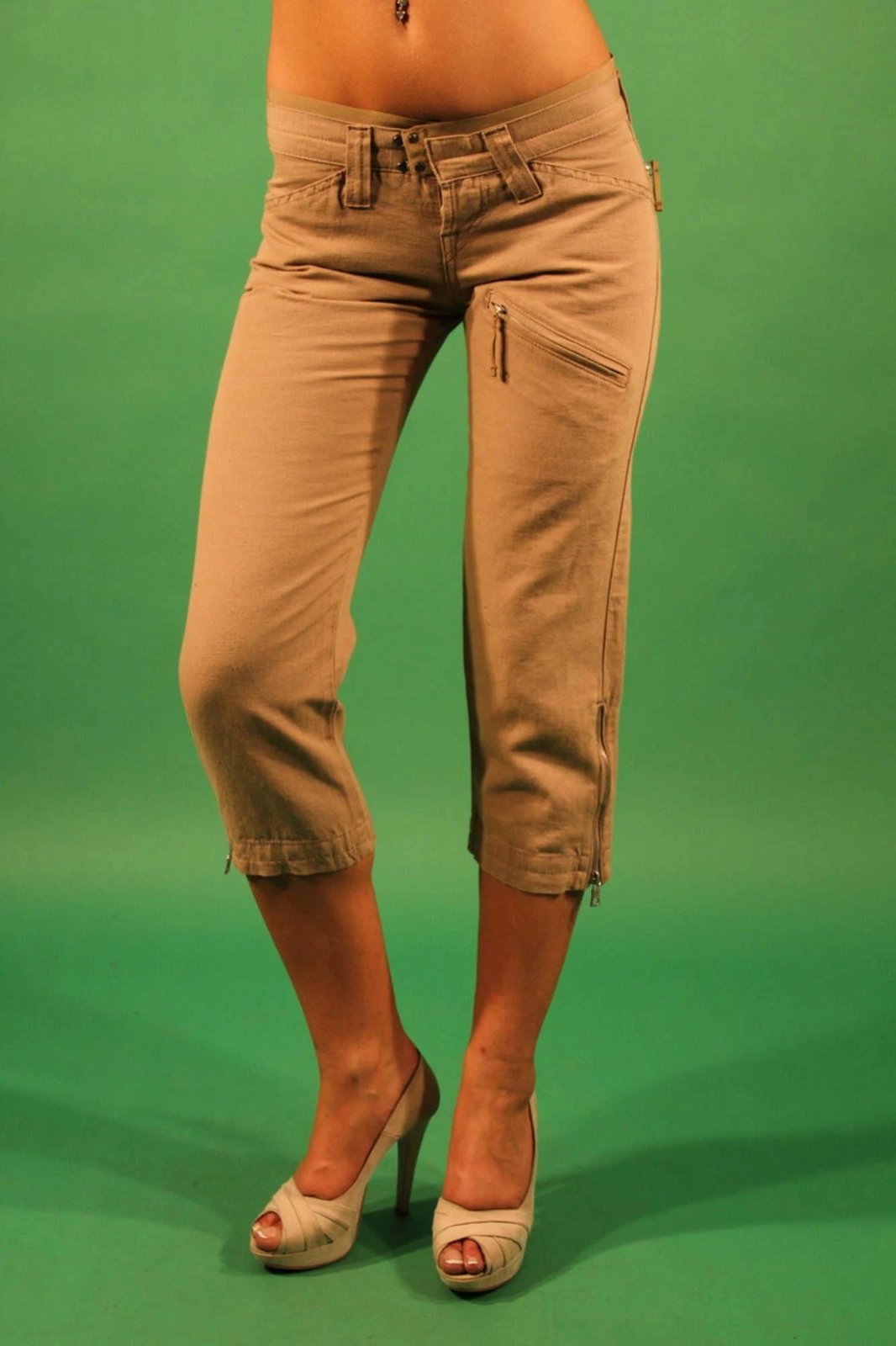 Pantallona GAS Pinocchietto femra, beige
