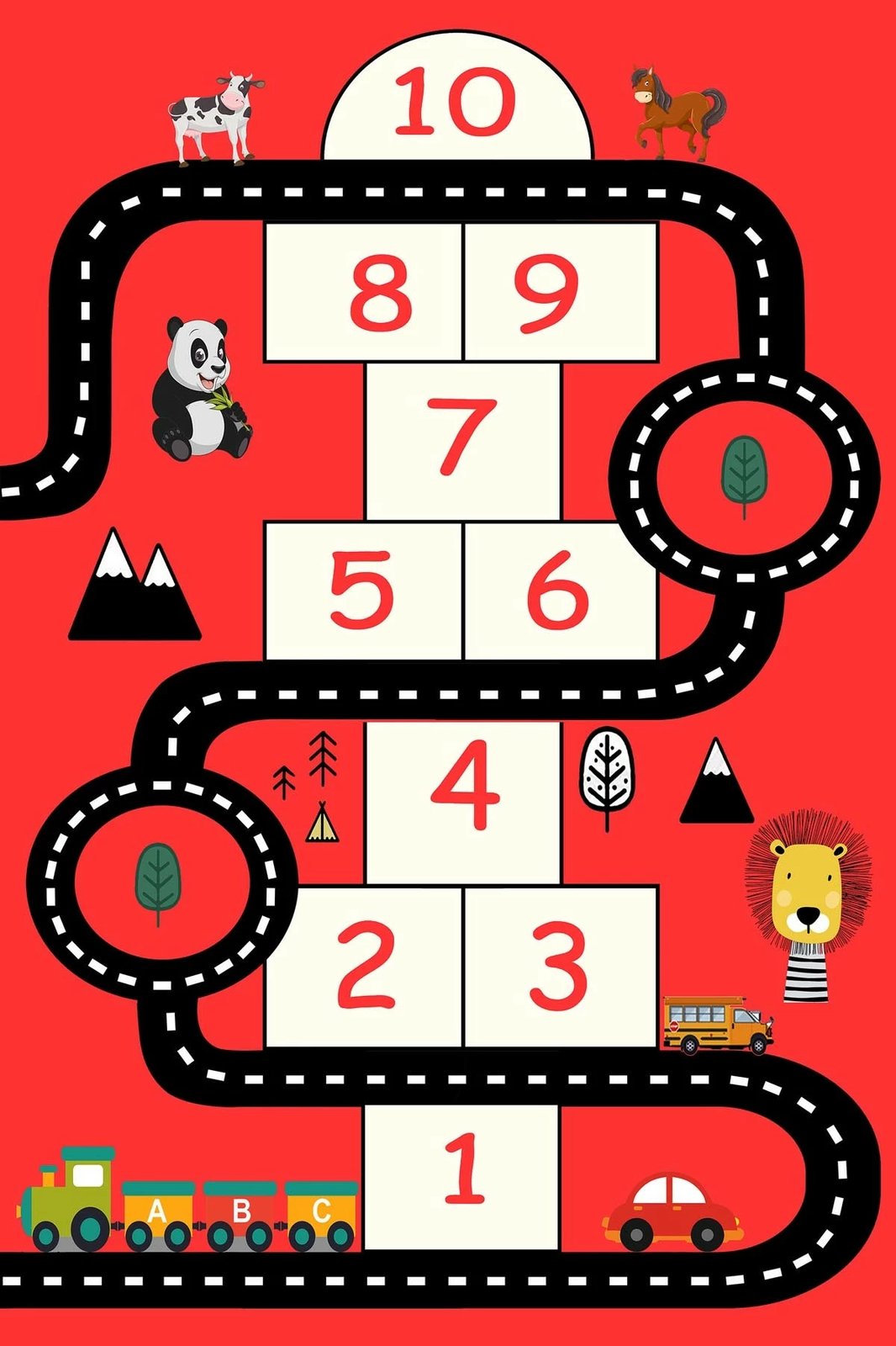 Qilim për fëmijë, shumëngjyrësh, 160x230cm, Conceptum Hypnose, HMNT470