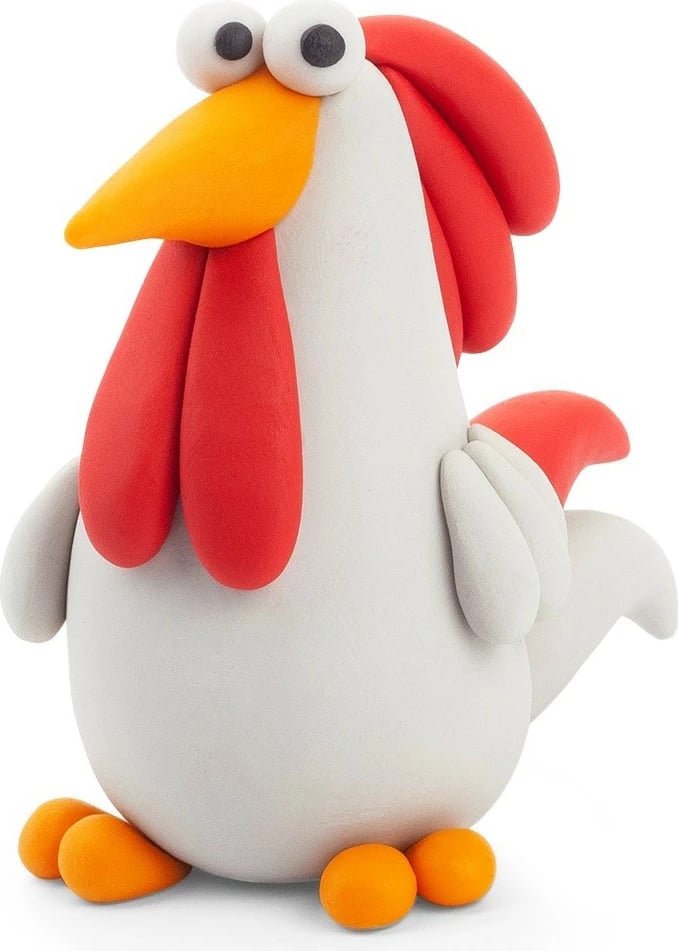 Set modelimi me baltë Hey Clay, Tm Toys, HCL50164CEE, 5 ngjyra, Gjel