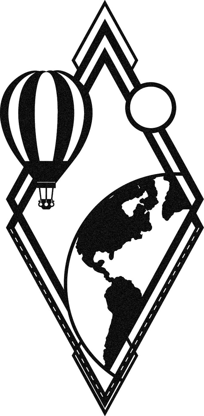 Aksesor dekorativ metalik për mur Wallity, Balon