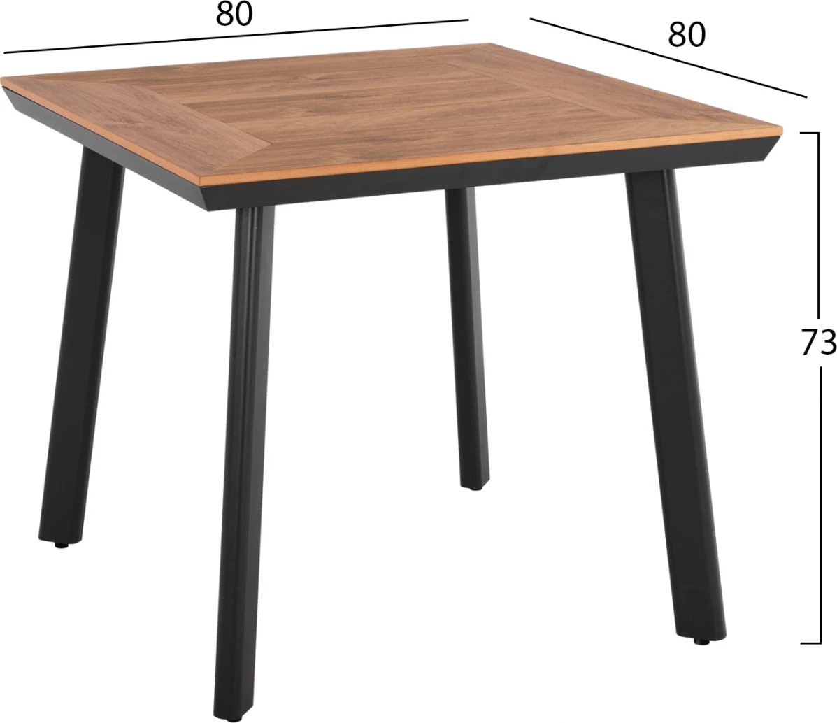 Set kopshti tavolinë 5563.02 & karrige 5786.02, 3 pjesë, polywood/litar