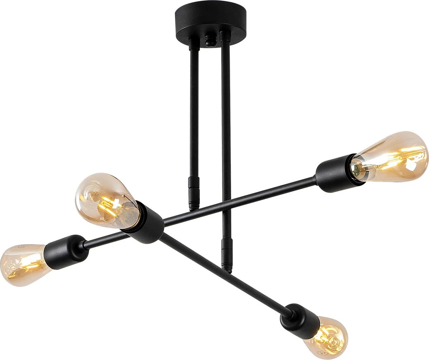 Llambadar Opviq, Flower - 161 - AV, ngjyrë e zezë, trup hekuri, 70x70cm, 4xE27 Llambadar Opviq, Flower - 161 - AV, ngjyrë e zezë, trup hekuri, 70x70cm, 4xE27