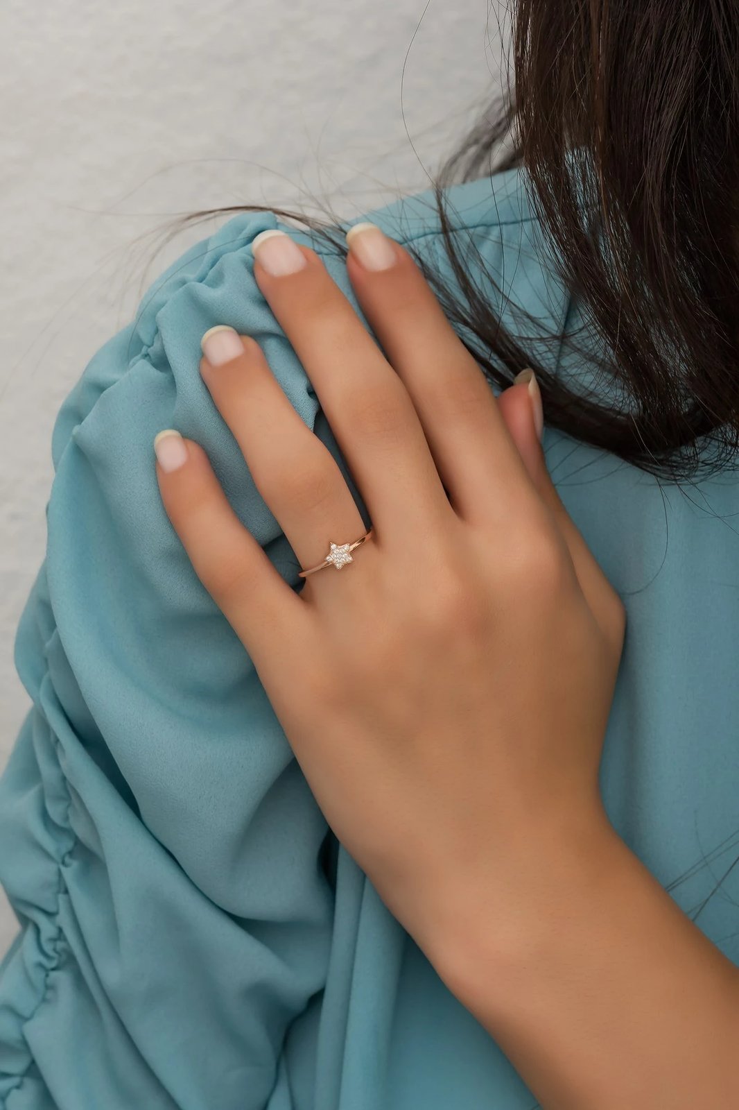 Unazë argjendi Jumeon, ngjyrë rozë ari, NRZ99706