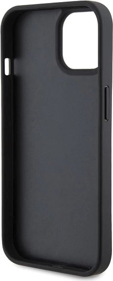Mbështjellës Karl Lagerfeld KLHCP15SPKLPKLK për iPhone 15/14/13 6.1", lëkurë, i zi
