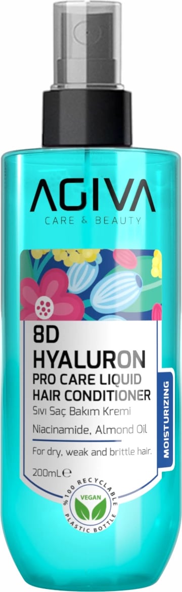 Kondicioner I lëngshëm për flokë Agiva 8D Hialuron Pro Care 