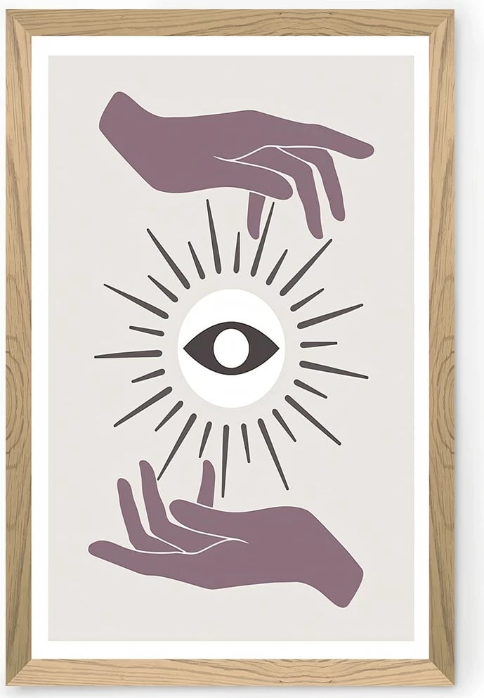 Pikturë dekorative, Wallity, Tekhammdf139, shumëngjyrëshe, 33x48cm