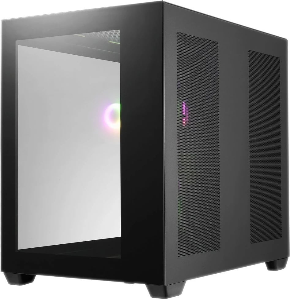 Kasë FSP CMT380 RGB, Midi Tower, xham, ndriçim RGB, e zezë