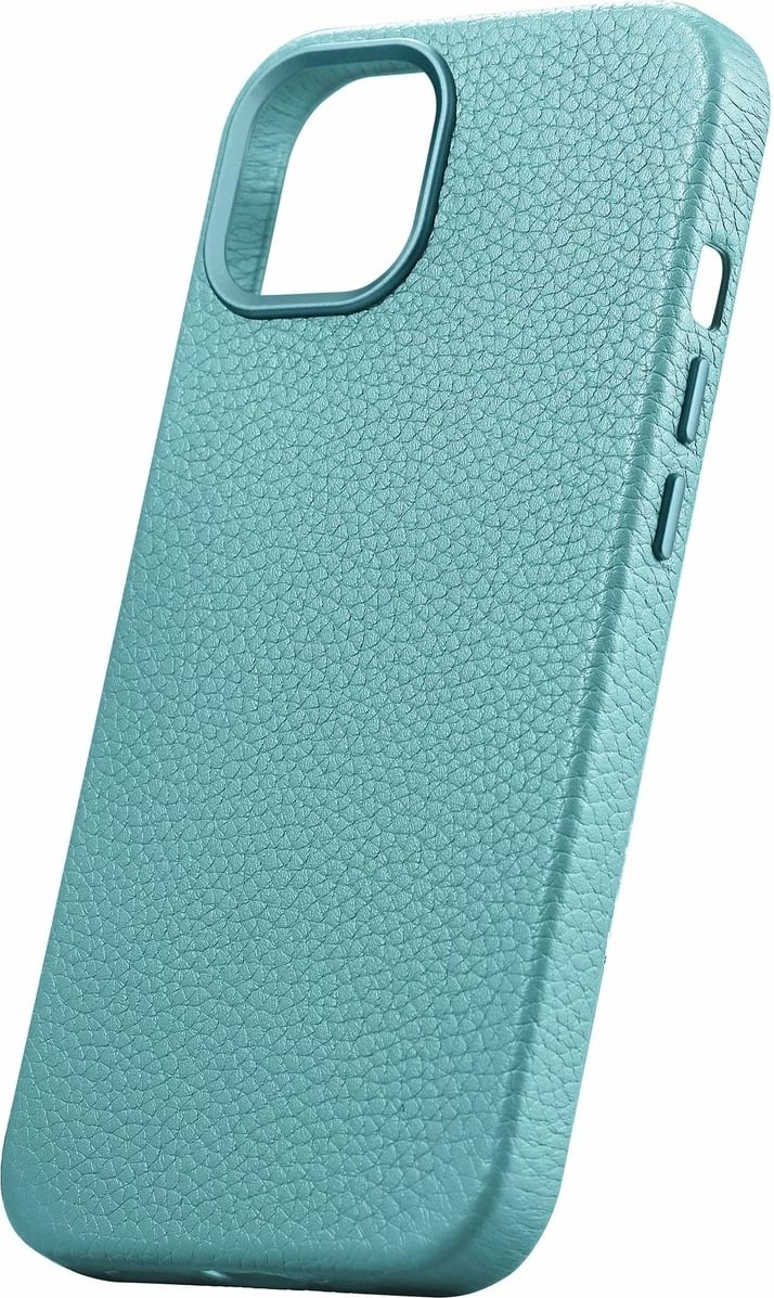 Mbështjellës iCarer Litchi Premium për iPhone 14, lëkurë natyrale, MagSafe, Jeshil