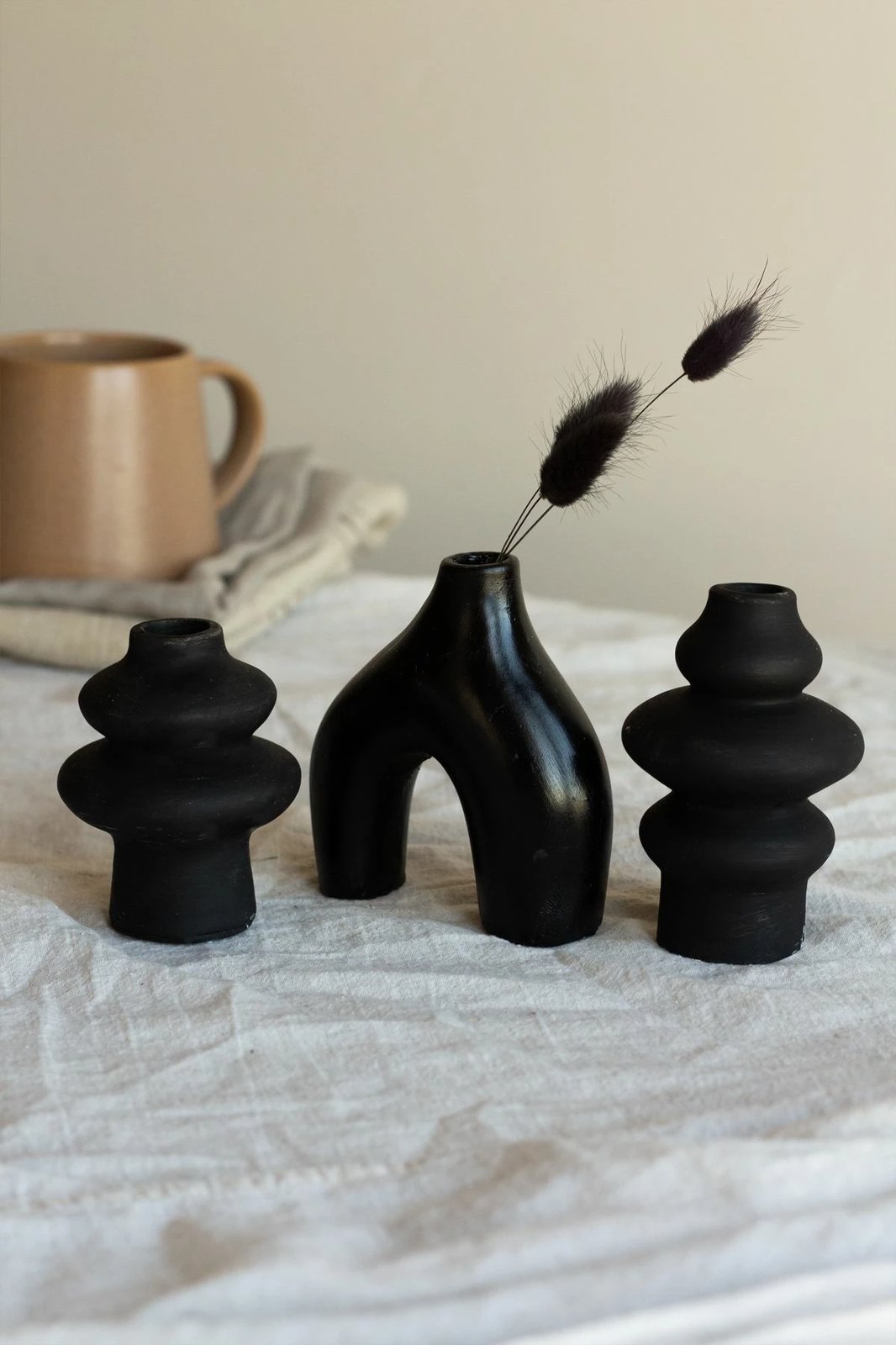 Set objekte dekorative (3 copë), ngjyrë e zezë, Evila Originals, Iskandinav 3