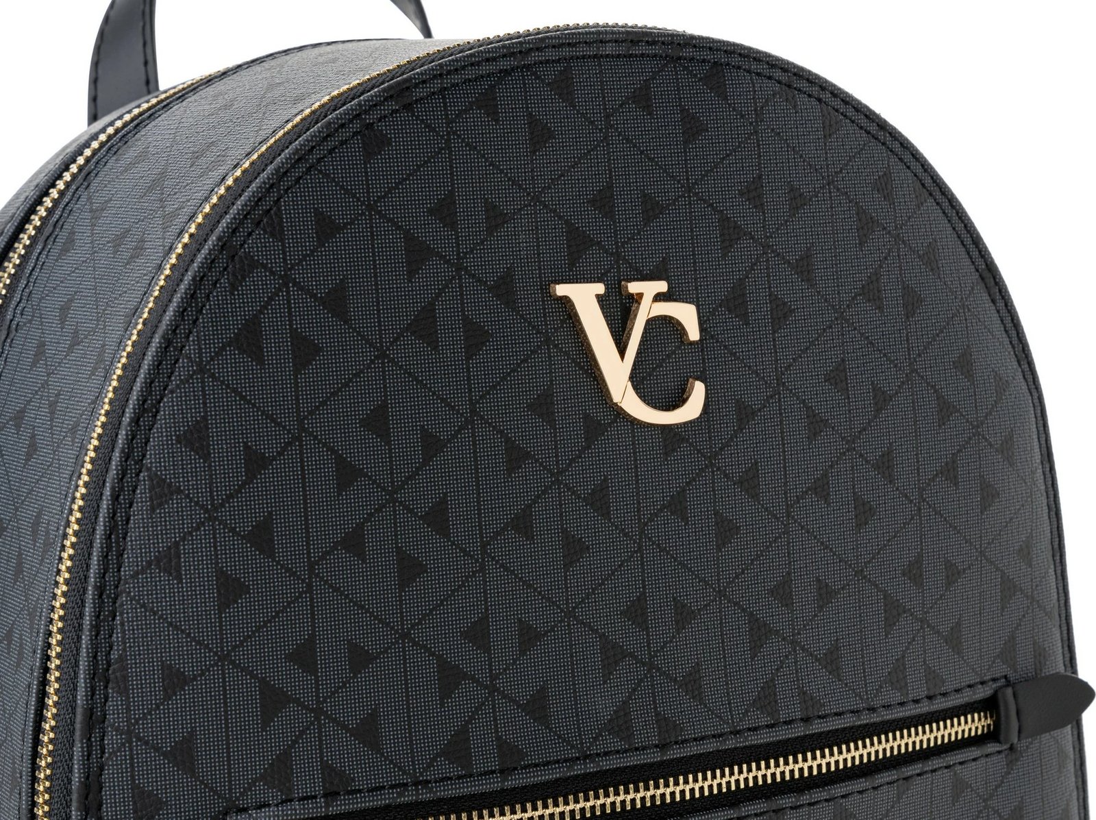 Çantë shpine Vince Camuto, Pescara, monogram, e zezë