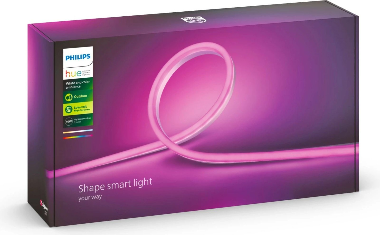 Dritë shirit Philips Hue White and colour ambience 8718699709853, Smart, ZigBee, Multicolour, LED, Silikon