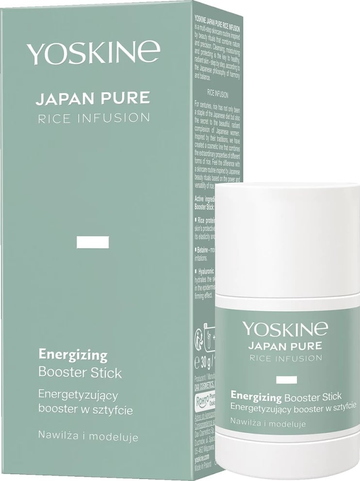 Stick booster për fytyrë Yoskine Japan Pure Rice Infusion, 30ml, për femra