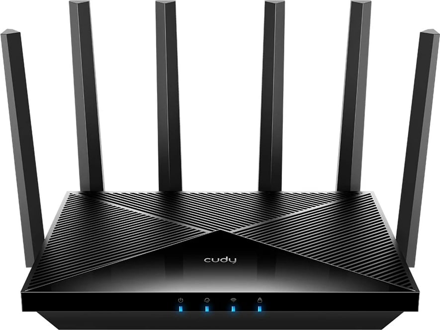 Kasë rrjeti Cudy WR11000, wireless, Tri-band, 2.5 Gigabit Ethernet, e zezë