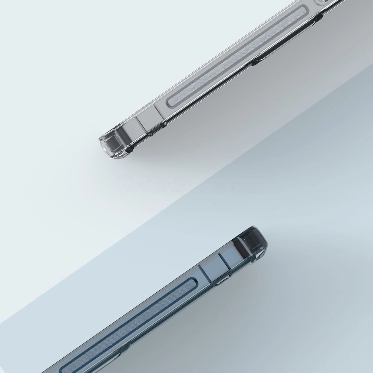 Mbështjellës Nillkin Nature Pro për iPhone 14 Pro, i fortifikuar, Kaltër/Transparent