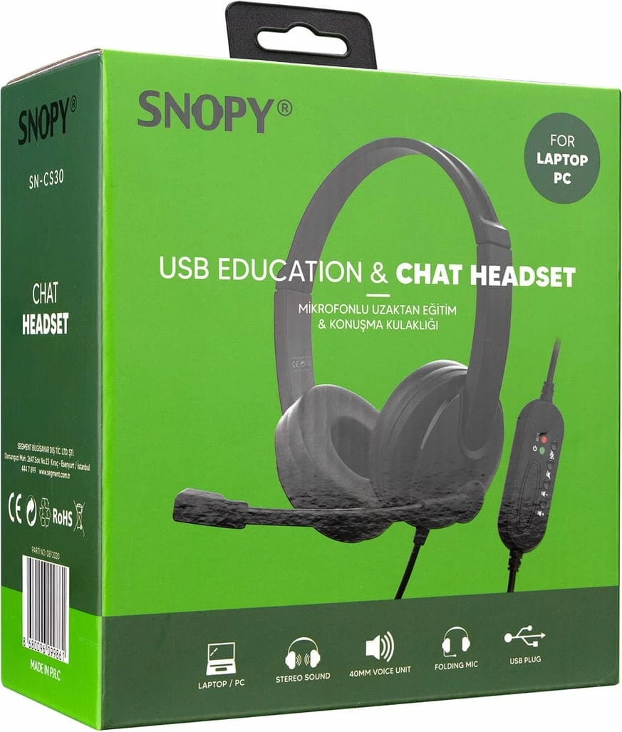 Kufje Me Kabëll SHAREEZ PC-3033 (Zezë)