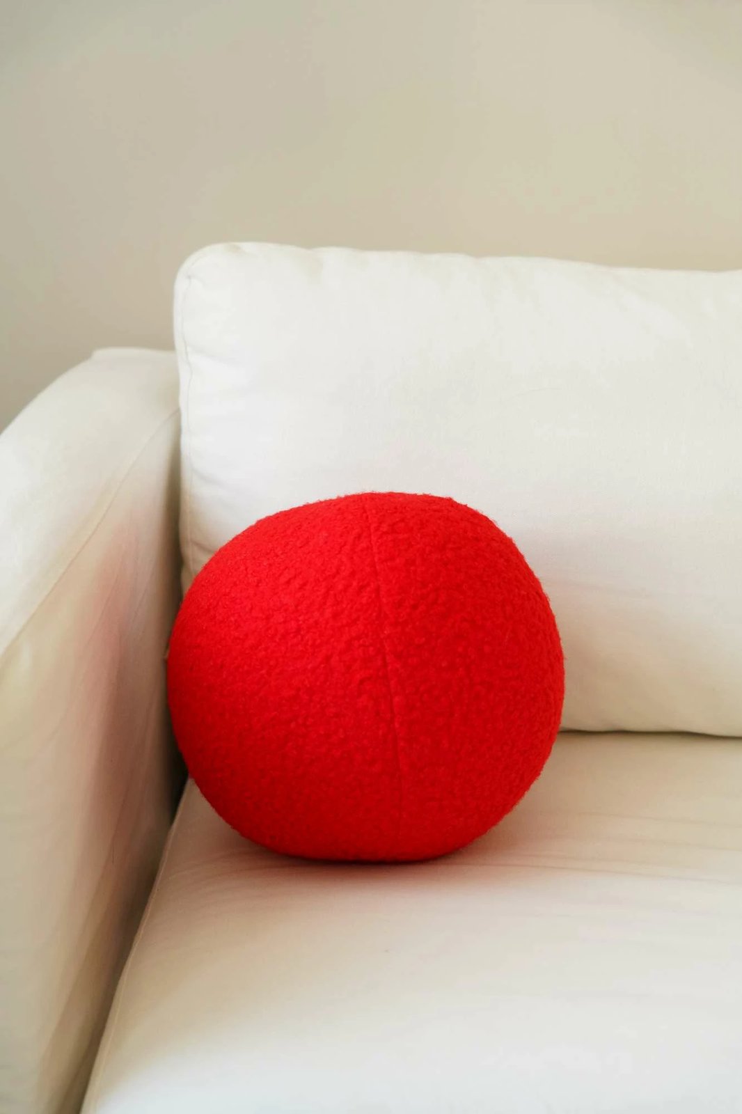 Jastëk dekorativ Evila Originals, Teddy Top 25, i kuq