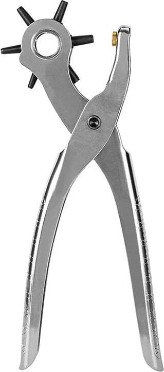 Pinca për shpuarje lëkure Deli Tools EDL1919C, 9", argjendtë
